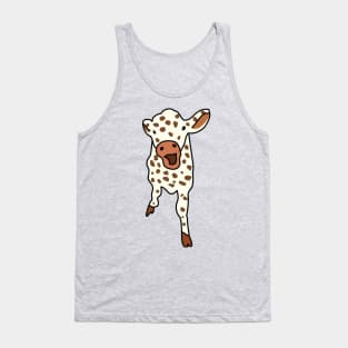 Aesthetic Cow With Brown Spots Tank Top